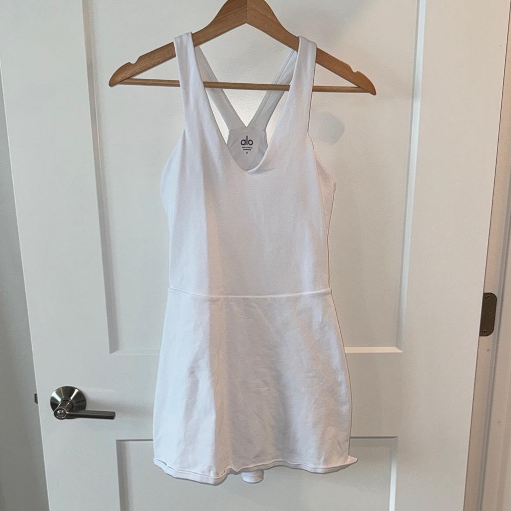 ALO Yoga Classic White Mini Dress